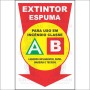 Extintor - Espuma para uso de incêndio classe A e B líquidos inflamáveis,Papel,madeira,tecido